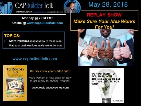 CAPBuilder Talk - Make sure your idea works for you!