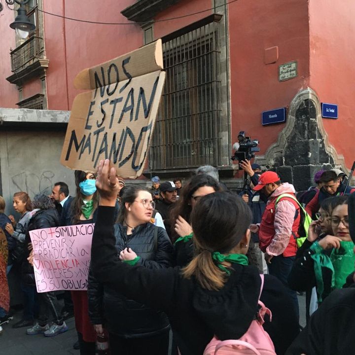 Protestan en Palacio Nacional por feminicidio de niña Fátima
