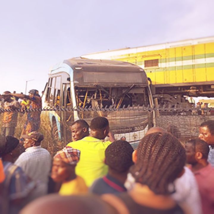 Two Dead, Many Injured As Train Crushes Lagos Govt Staff Bus