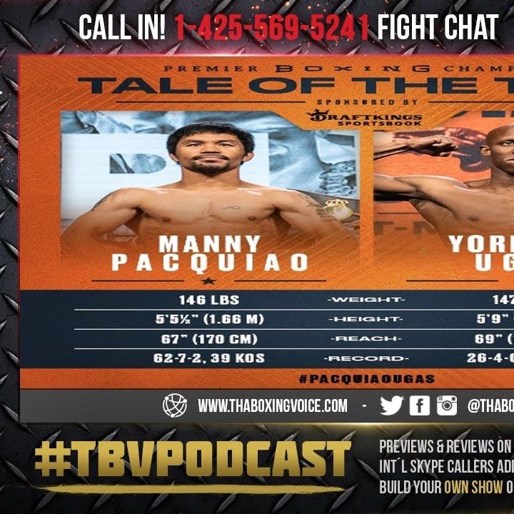 ☎️Manny Pacquiao vs Yordenis Ugas Live Fight Chat🔥Can PACMAN Win His Belt Back❓