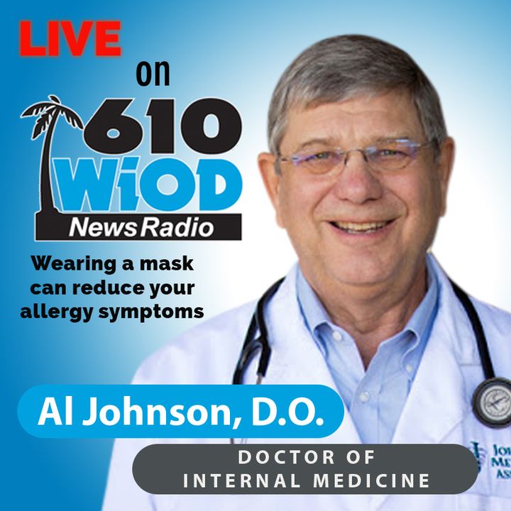 Wearing a mask can reduce your allergy symptoms || 610 WIOD Miami || 4/7/21