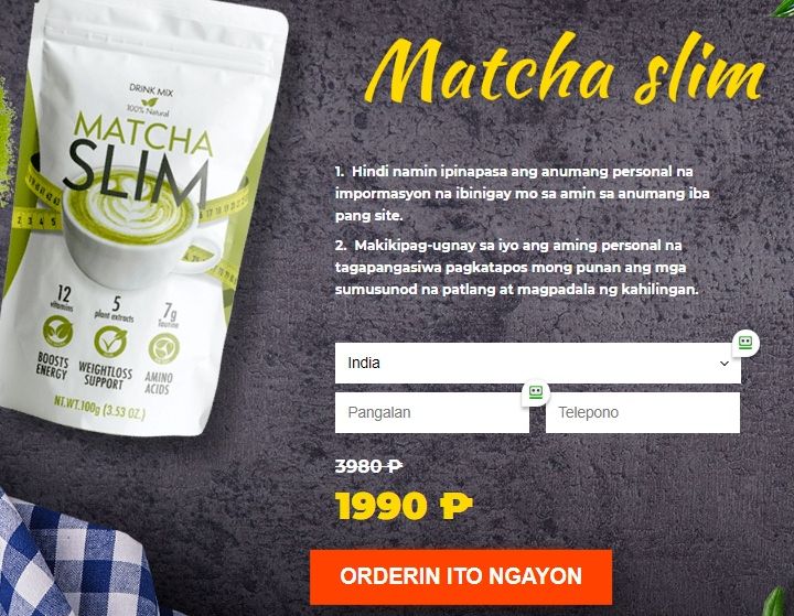 Matcha Slim Philippines