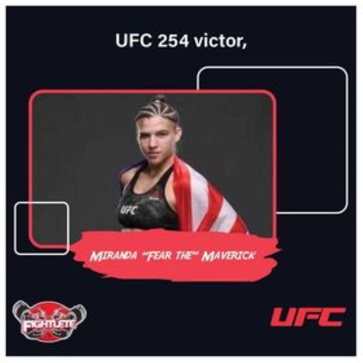 UFC254 Victor Women's Flyweight Miranda "Fear The" Maverick Fightlete Report Interview