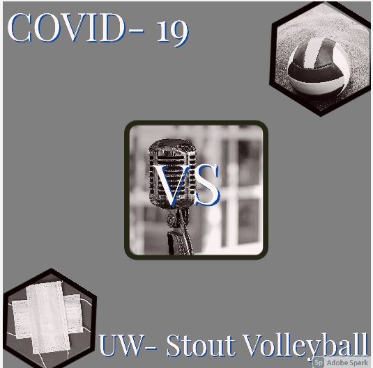 Covid-19 VS UW-Stout volleyball