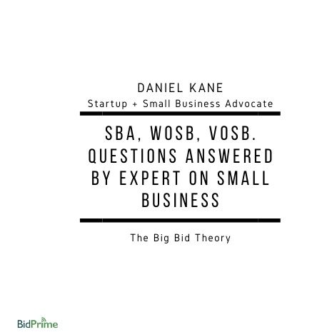 SBA, WOSB, VOSB. Questions Answered by Expert on Small Business.