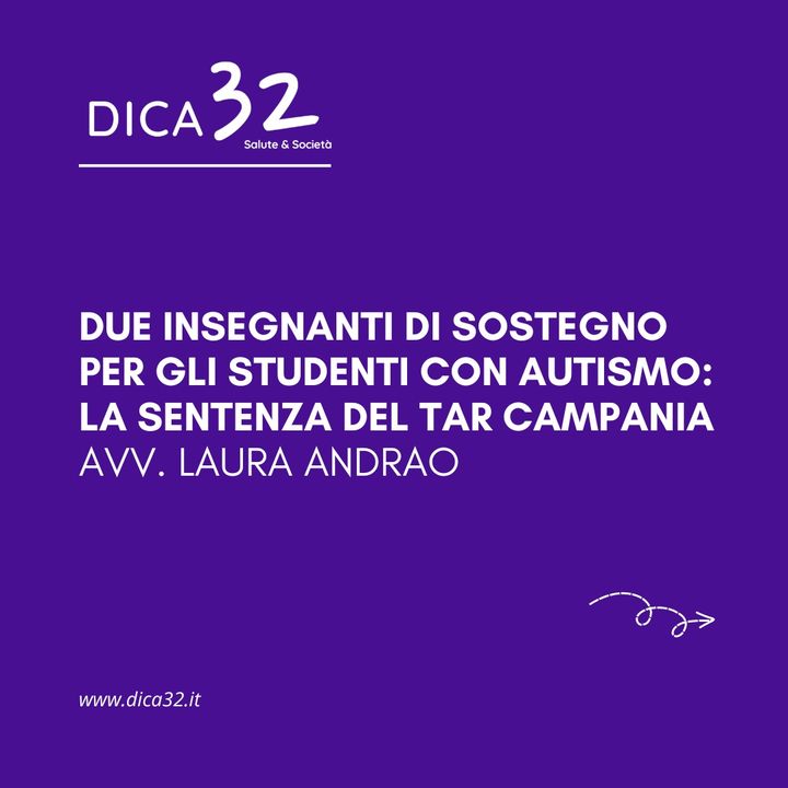 Due insegnanti di sostegno per gli Studenti con Autismo: la sentenza del TAR Campania