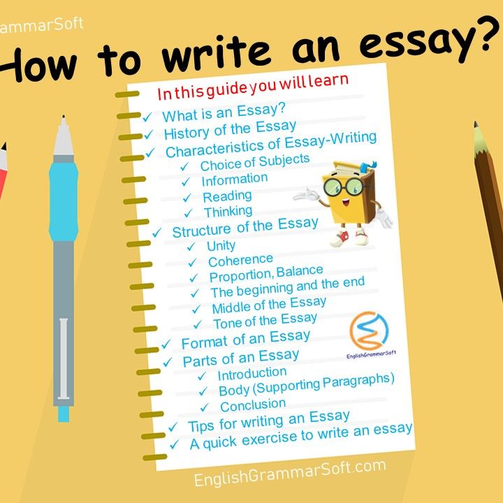 how to write an essay steps pdf
