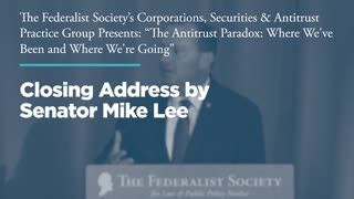 Closing Address by Senator Mike Lee