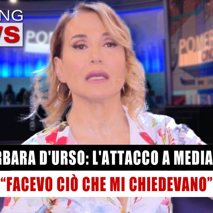 Barbara D'Urso, L'Attacco A Mediaset: Facevo Ciò Che Mi Chiedevano!
