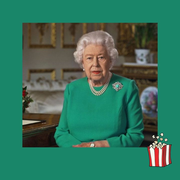 La regina Elisabetta, discorso storico in seta verde