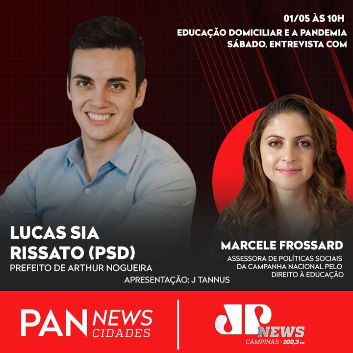 PAN NEWS CIDADES - entrevista Dra. Marcele Frossard e o Prefeito de Arthur Nogueira - Lucas Sia