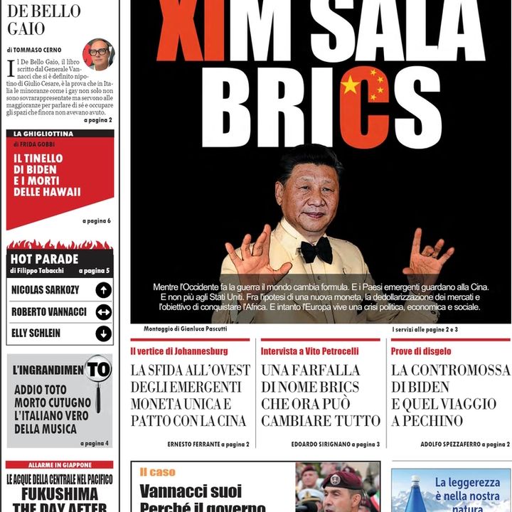Rassegna stampa del 23 agosto 2023
