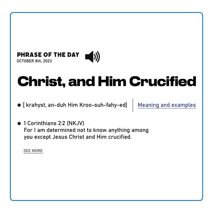 The Meaning Of “Christ And Him Crucified” | Joe Purcell | Experiencechurch.tv