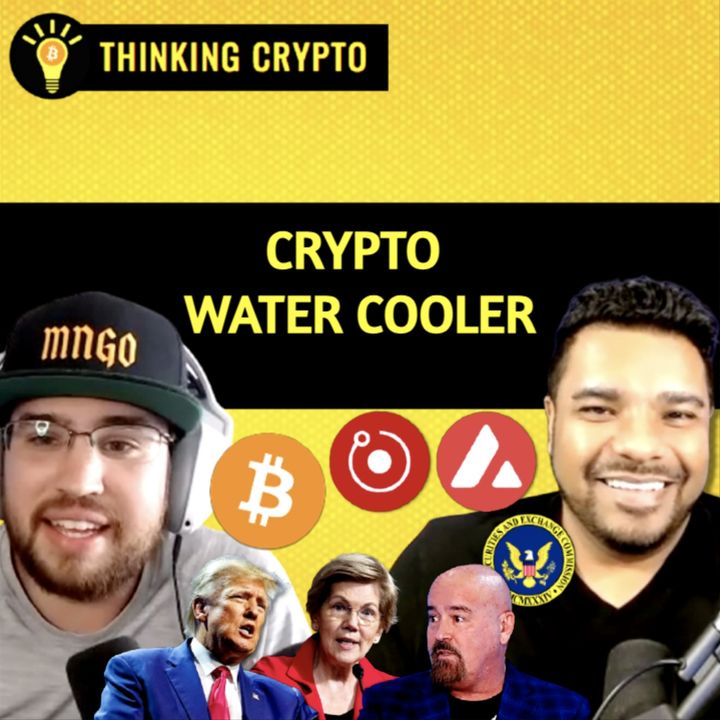 Cypto Water Cooler: Donald Trump Bitcoin, Elizabeth Warren vs John Deaton, Avalanche Avax Goes Down, Render & AI Tokens Ep010