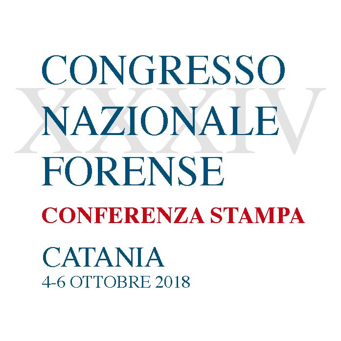 XXXIV Congresso Nazionale Forense - Mercoledì 3 ottobre 2018 - Conferenza stampa