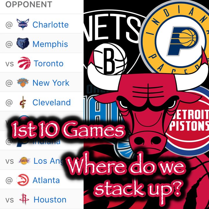 Bulls SZN Baby | 1st 10 Game Break Down | Where do the Bulls stand against other East playoff contenders?