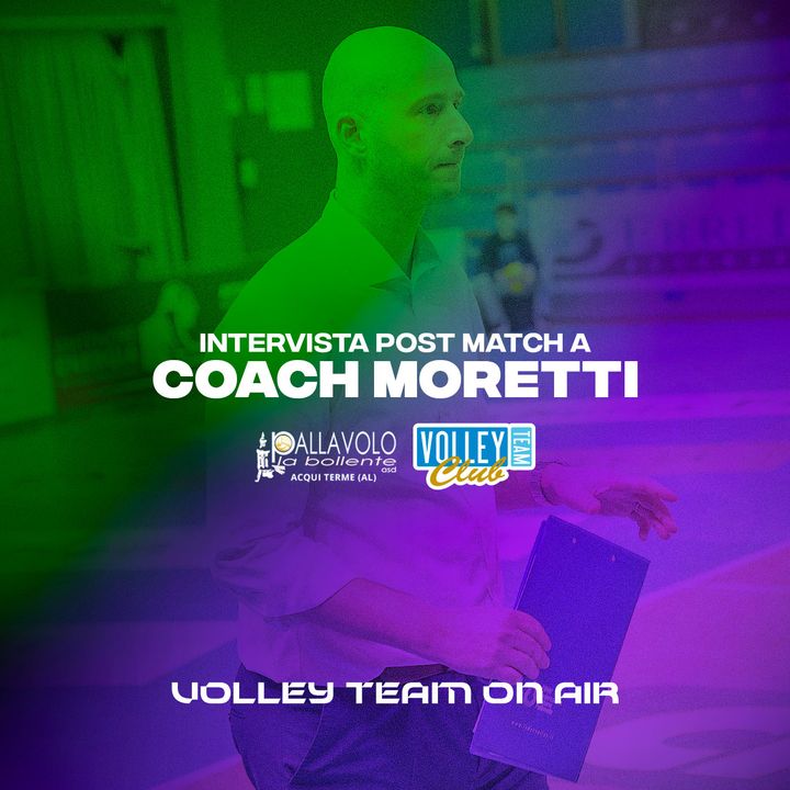 Coach Moretti dopo la vittoria con Acqui Terme