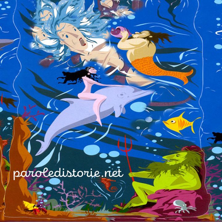 Poseidone, la sposa Anfitrite e il delfino gentile. Mitologia