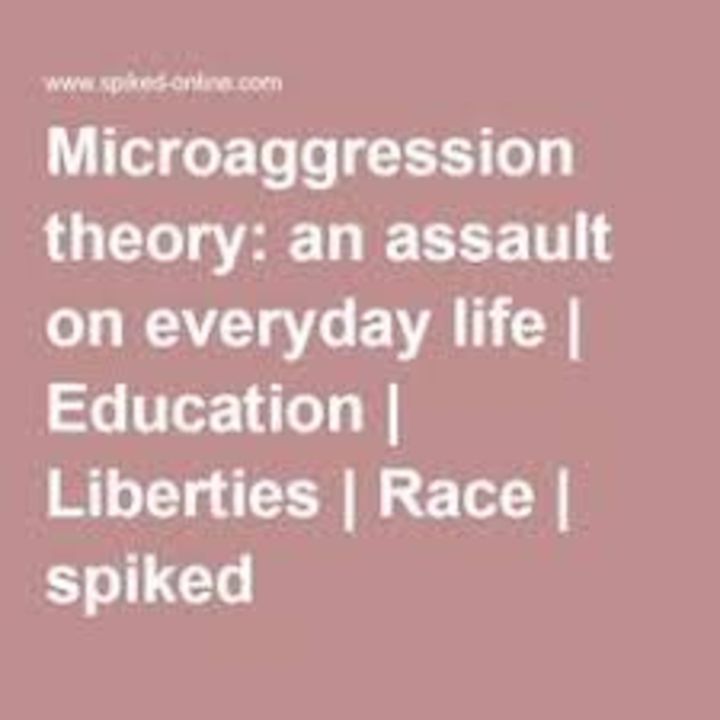 White Supremacy and Micro-Aggression Theory