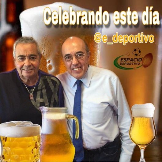 Celebrando del día Internacional de la Cerveza en Espacio Deportivo de la Tarde 02 de Agosto 2019