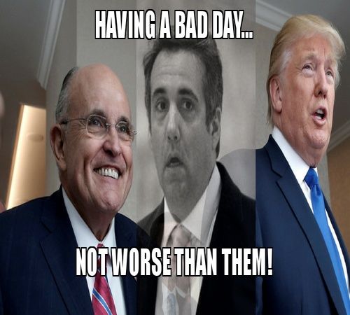 Shoutout to Cohen and Giuliani for bringing Trump down!