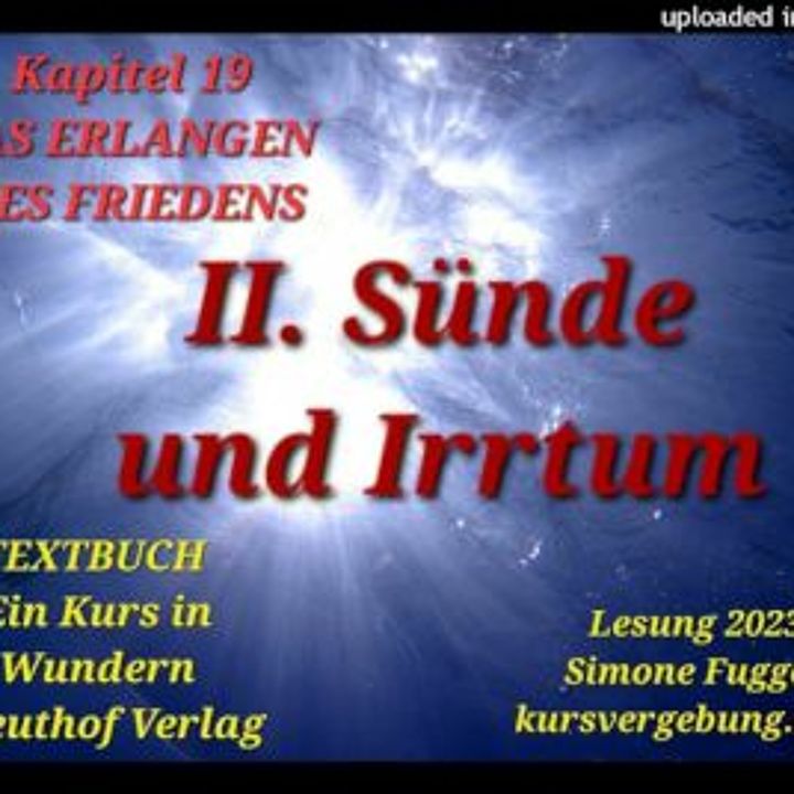 TEXTBUCH K19 II Sünde & Irrtum Ein Kurs in Wundern Greuthof Verlag Lesung 2023 Simone Fugger