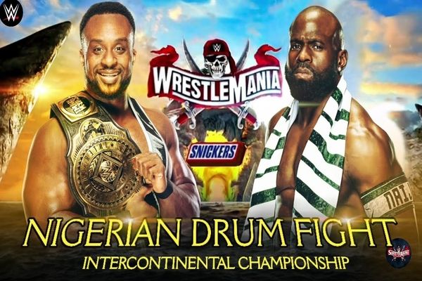 WrestleMania 37 Big E vs. Apollo Crews – Nigerian Drum Fight Alternative Commentary