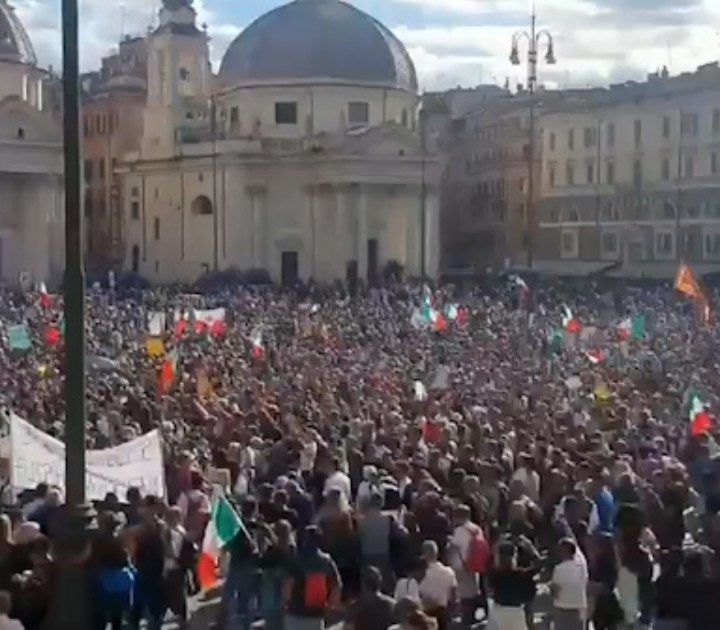 La Capitale d’Italia torna al centro della protesta contro il Green Pass.