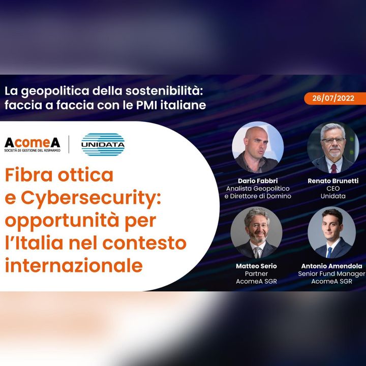 Fibra ottica e Cybersecurity: opportunità per l’Italia nel contesto internazionale - La geopolitica della sostenibilità 2