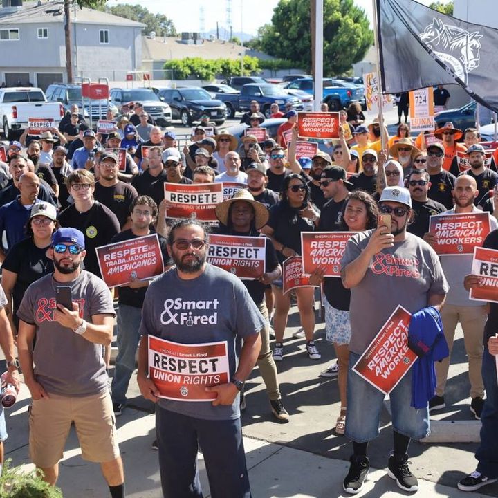 Teamsters Rally to Protect American Jobs from Mexican-Owned Grocery Chain
