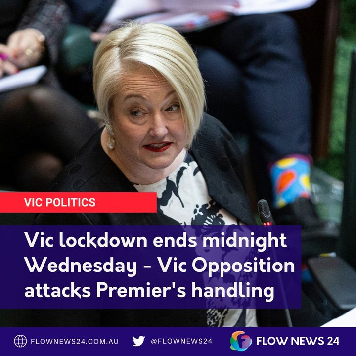 #BREAKING: Vic Lockdown ends midnight Weds - Deputy Opp. Leader @LouiseStaleyMP critical of Andrews' handling
