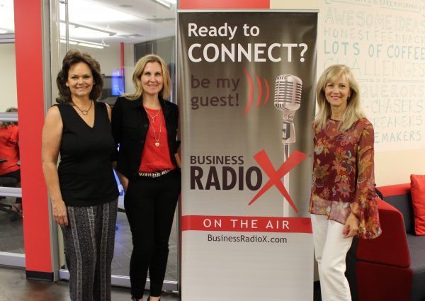 Lisa Hullinger with Campus Advisors Jessica Corral with Headfarmer and Special Guest Co-Host Stephanie Angelo
