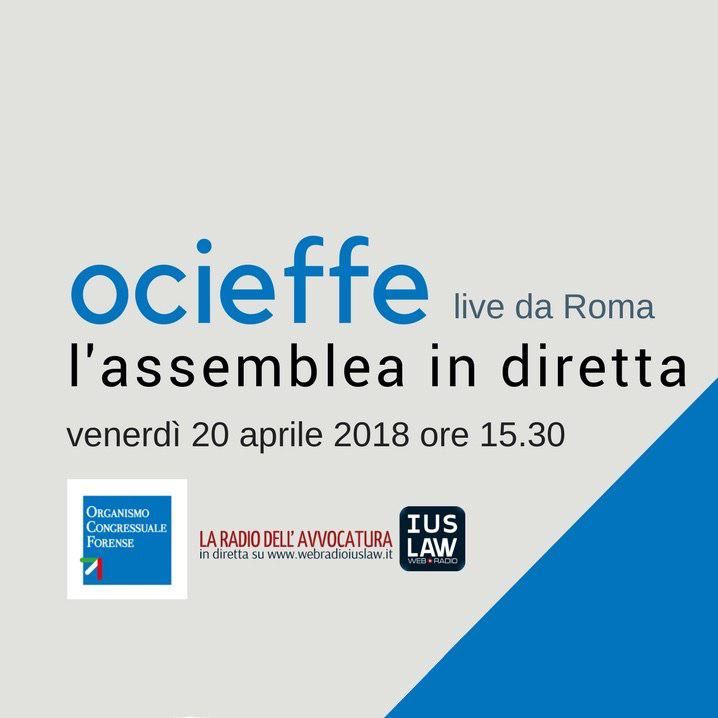 Assemblea Ocieffe - venerdì 20 aprile 2018
