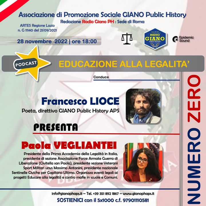 EDUCAZIONE ALLA LEGALITA' | Paola VEGLIANTEI