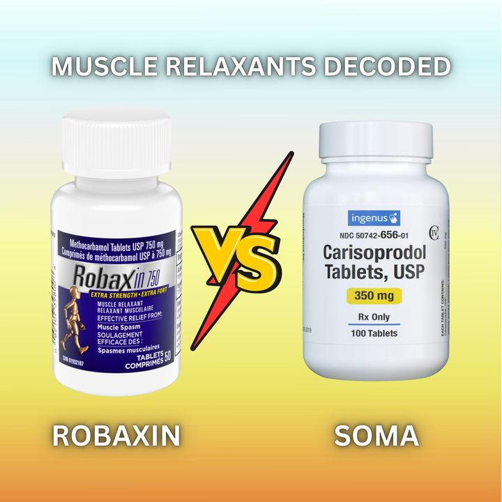 Muscle Relaxants Decoded: Robaxin vs. Soma