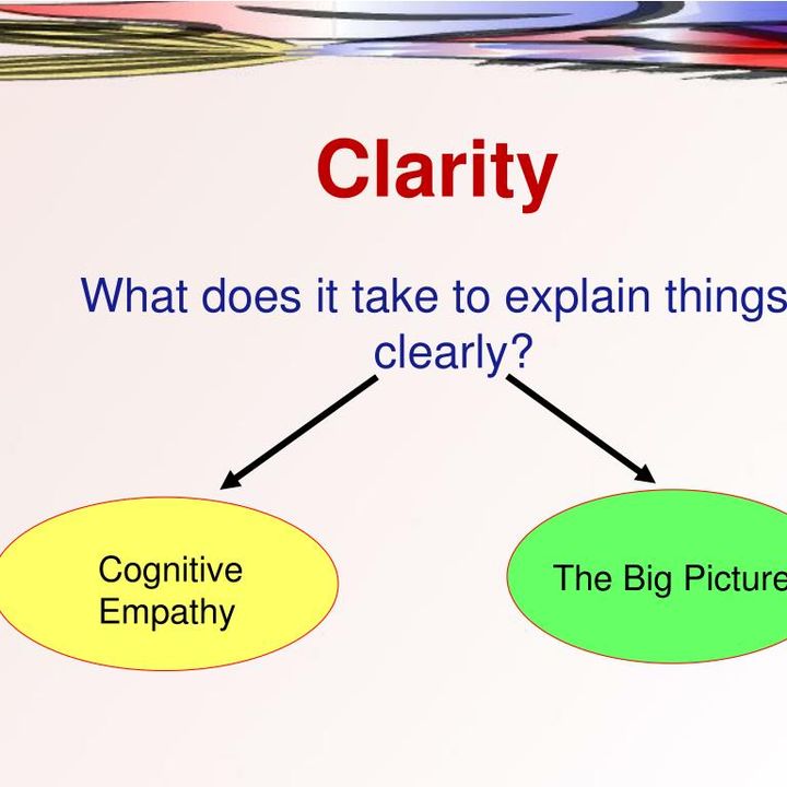 We Must Have Clarity