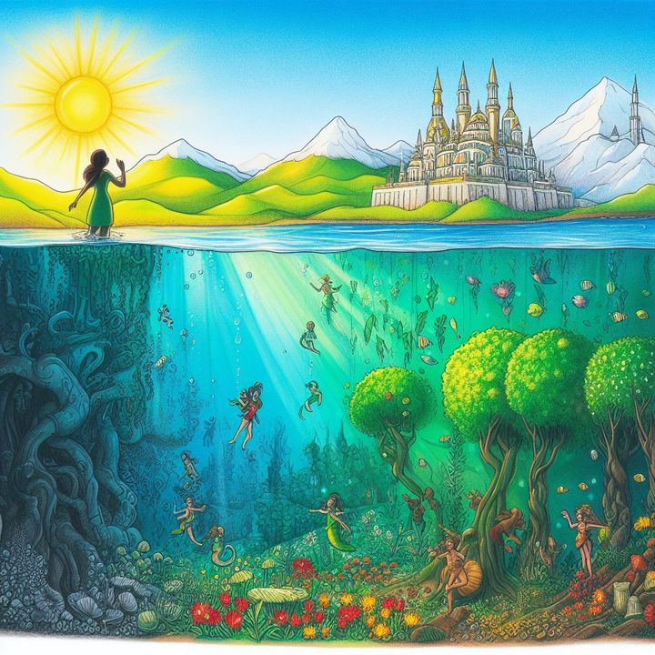 🧝‍♂️ ¿Cómo ver EL PAÍS DE LOS ELFOS bajo el agua? 🌊 Cuento corto🧝‍♀️ la leyenda de los elfos del mar