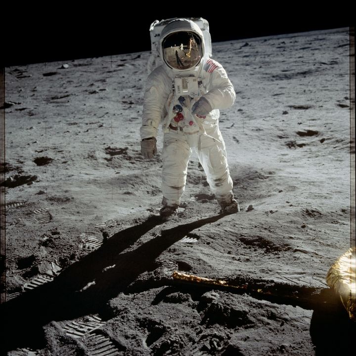 Reflections of Humanity in a Spacesuit for Moonwalkers