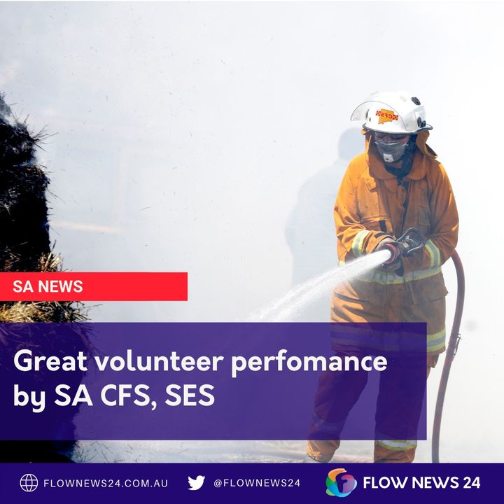 Great volunteer performance by SA CFS (@CFSAlerts) and SES (@SA_SES)
