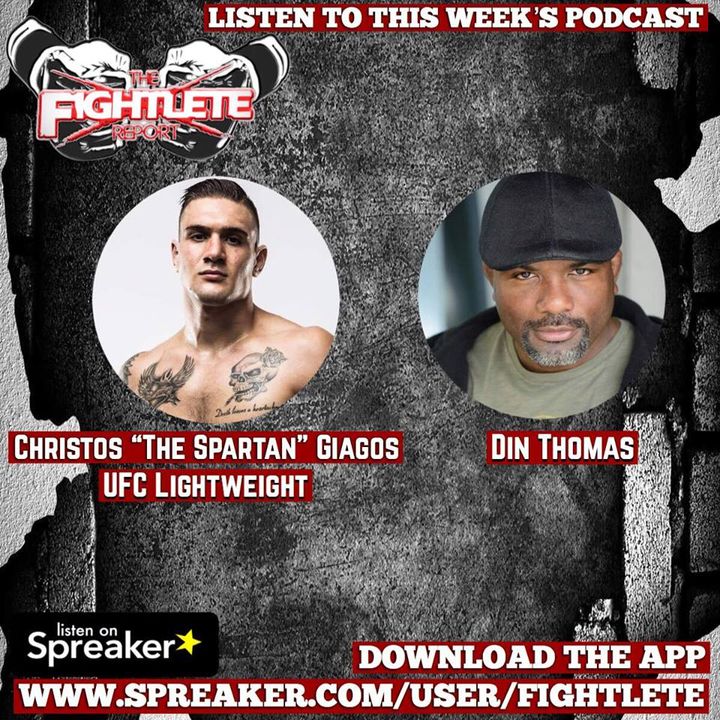 Fightlete Report December27th 2018 w American Top Team Coach Din Thomas and Christos Giagos