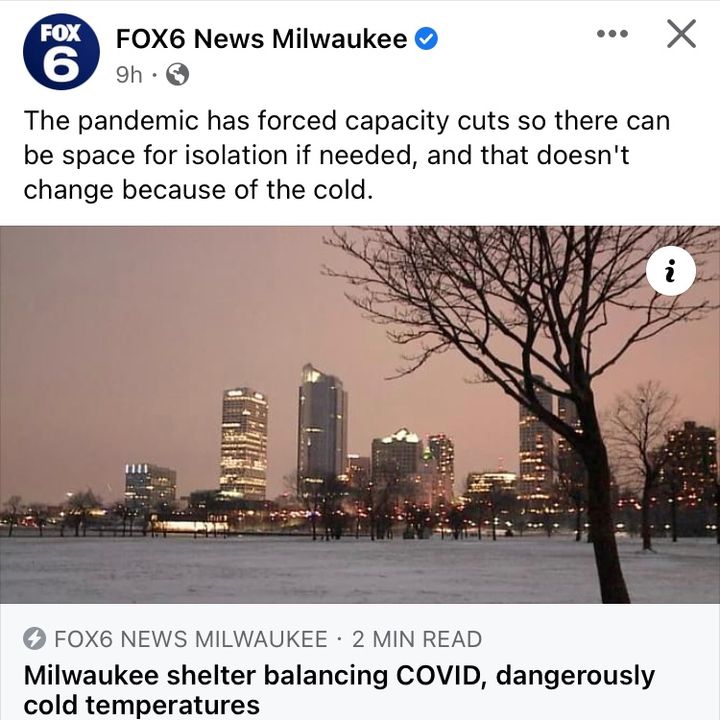 Milwaukee Shelters Balancing the Cold and Covid