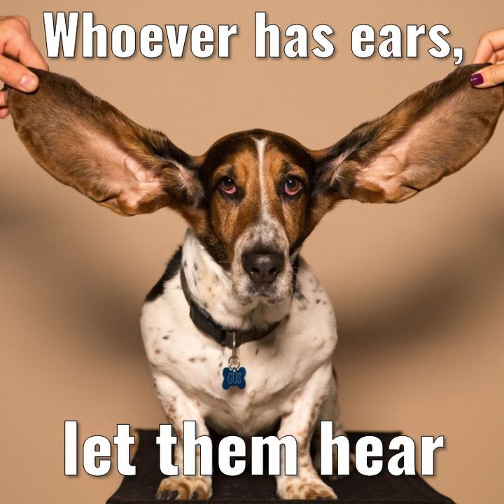 Whoever has ears, let them hear