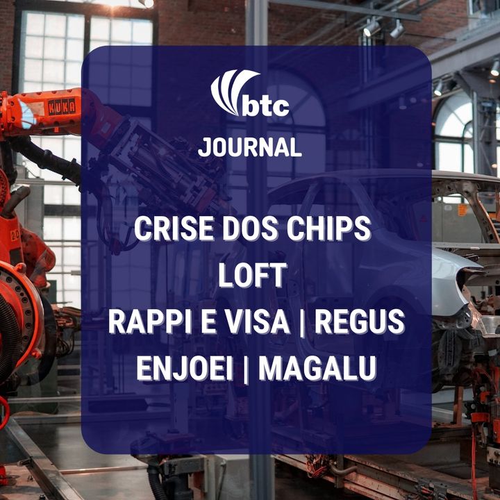Crise dos chips | Loft | Rappi e Visa | Regus | Enjoei | Magalu | BTC Journal 07/07/21