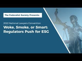 Woke, Smoke, or Smart: Regulators Push for ESG
