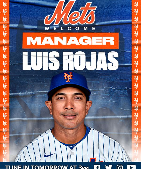 Luis Rojas Manager de los Mets