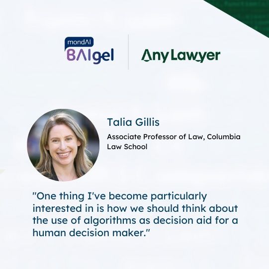 Generative AI vs. Human Bias: A Legal Tech Tug-of-War! with prof. Talia Gillis