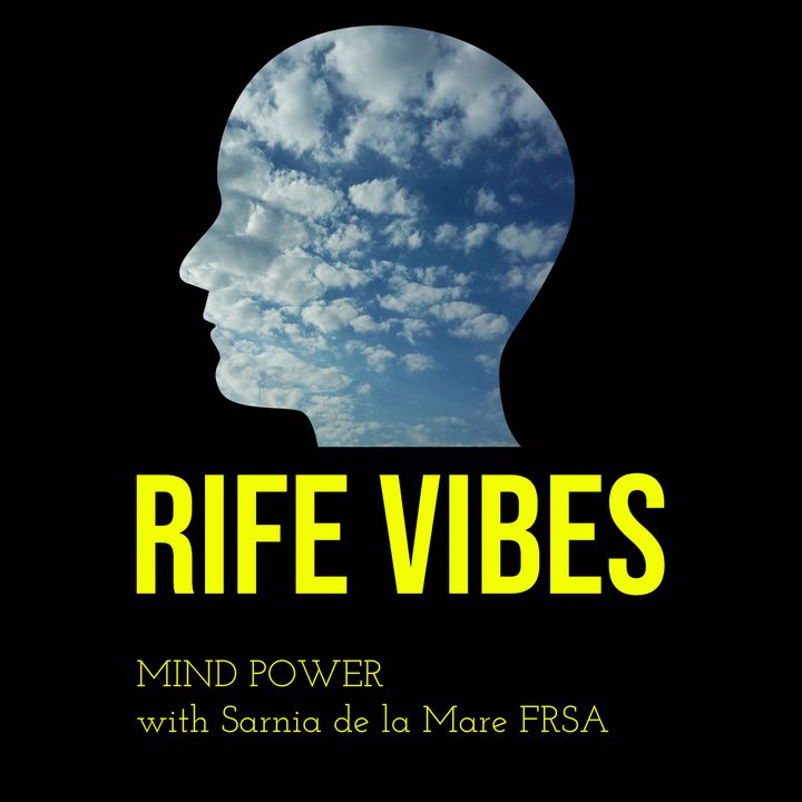 flyer logo rife vibes mindful black background sky art head brain mind face side view silhouette