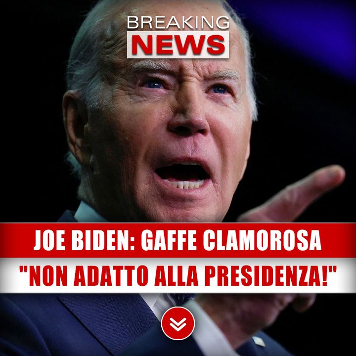 Joe Biden, Gaffe Clamorosa: "Non Adatto Alla Presidenza!"