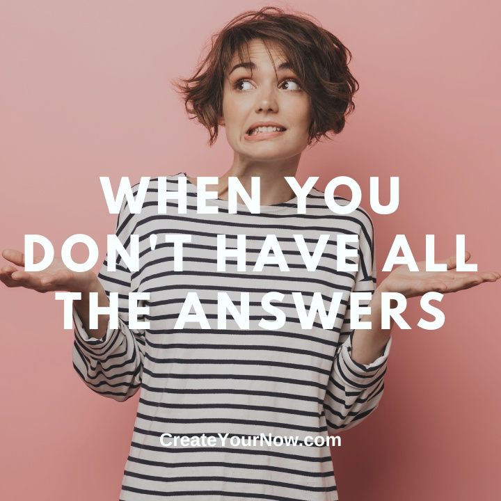 2971 When You Don't Have All the Answers