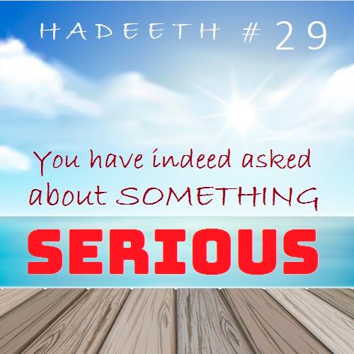 40H#29: "You Have Indeed Asked about Something Serious..." (Part 1)
